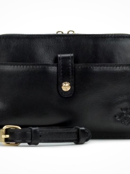 Patricia Nash Alessa Black Leather Crossbody Bag - Picture 3 of 7